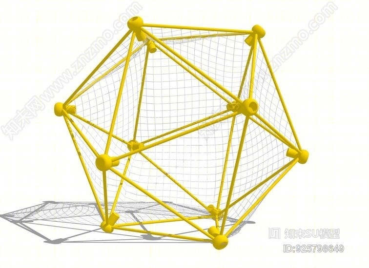 网状攀爬游乐设施SU模型下载【ID:925798649】