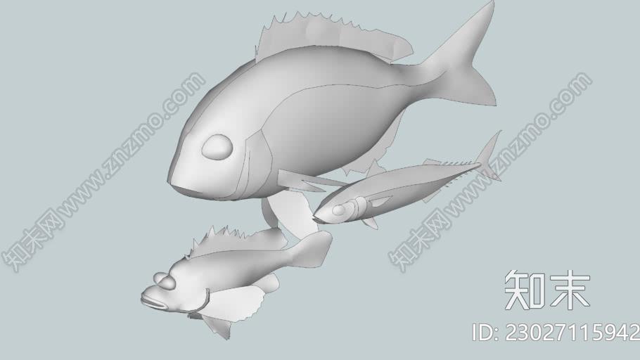 收鱼(开始)SU模型下载【ID:1162359212】
