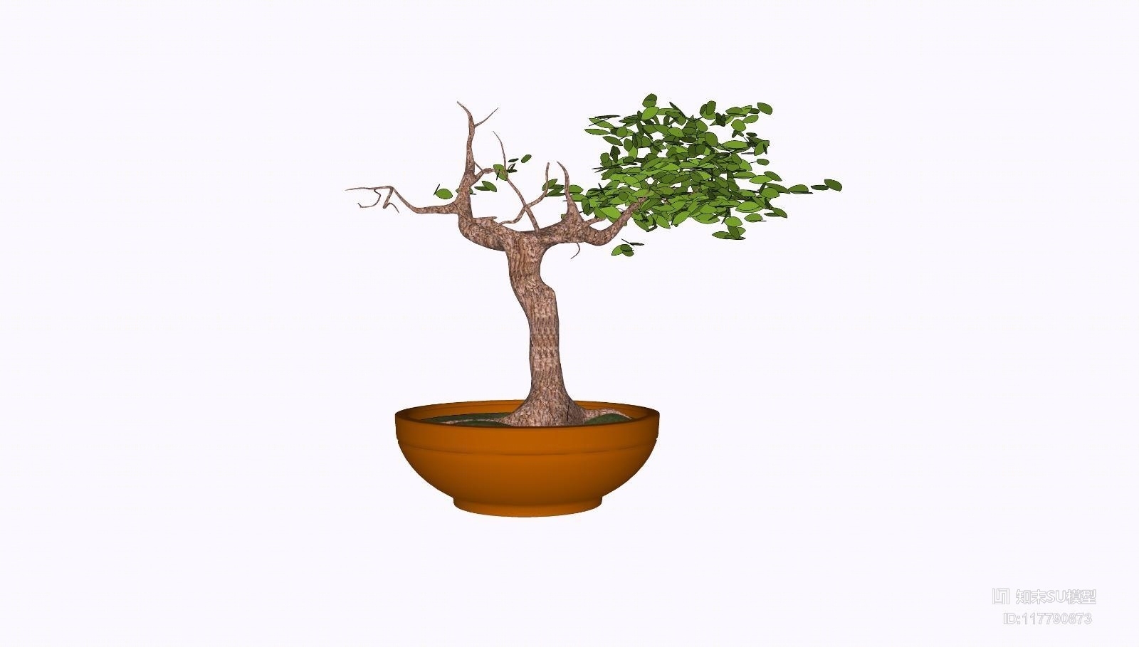 精品免费盆栽SU模型下载【ID:117790873】