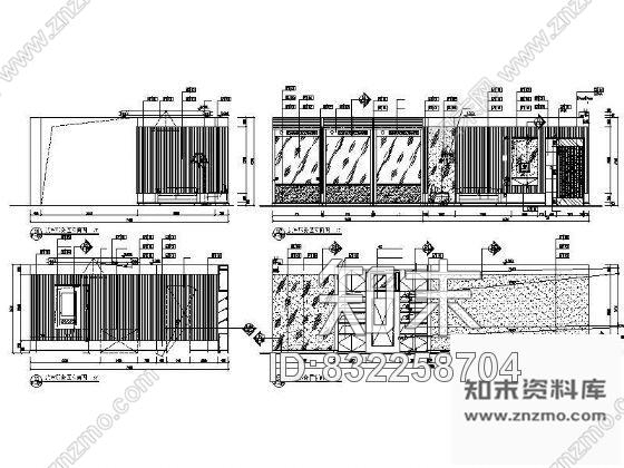 图块/节点贵宾服务区立面图cad施工图下载【ID:832258704】