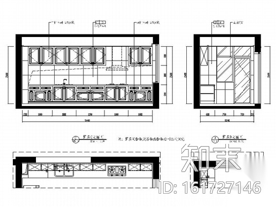 [西安]北城首席豪宅简欧四居室样板间装修施工图（含效果...cad施工图下载【ID:161727146】