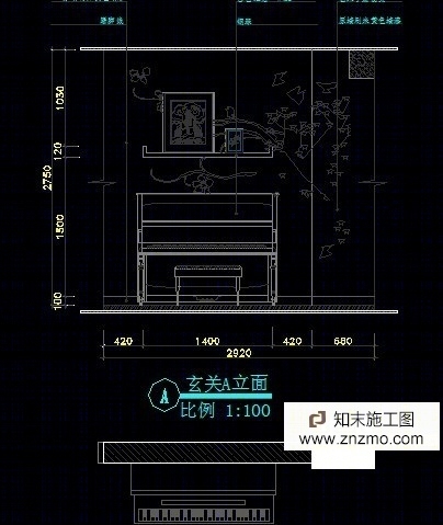 三室两厅施工图cad施工图下载【ID:36938668】