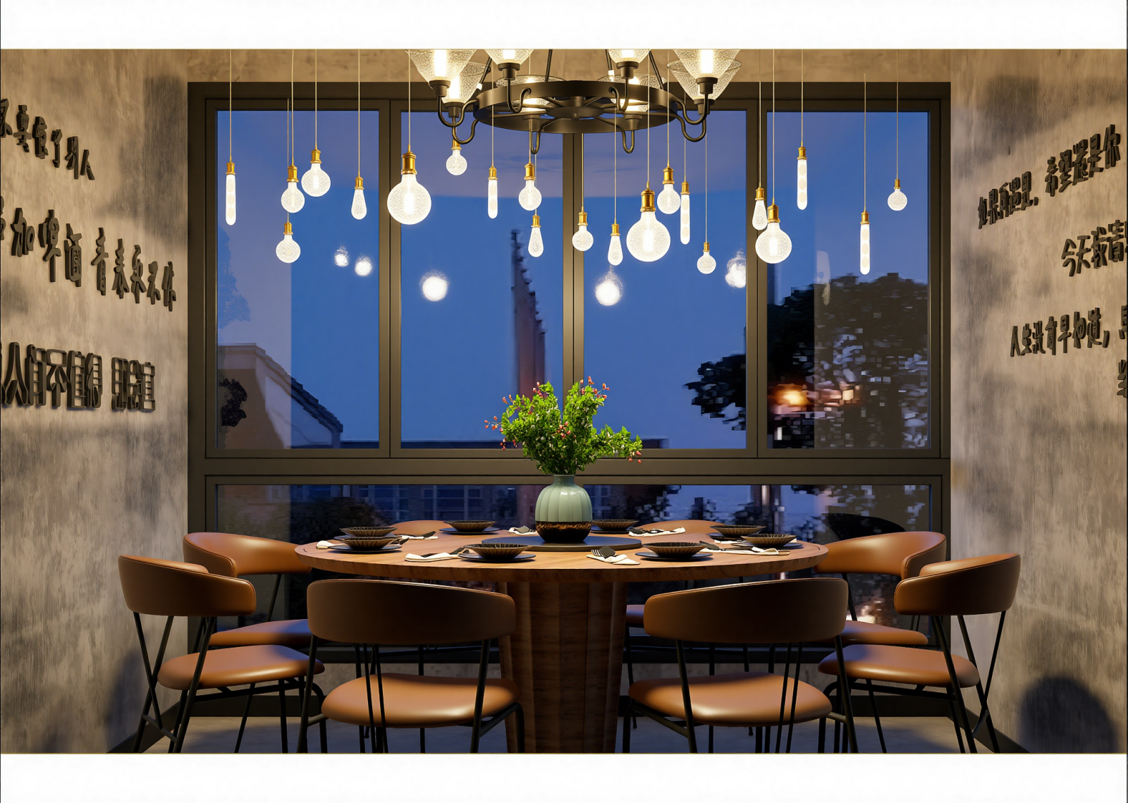 工业西餐厅3D模型下载【ID:1215159262】