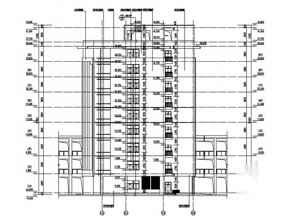 [徐州]某医院九层住院楼建筑施工图（含效果图）cad施工图下载【ID:166803136】