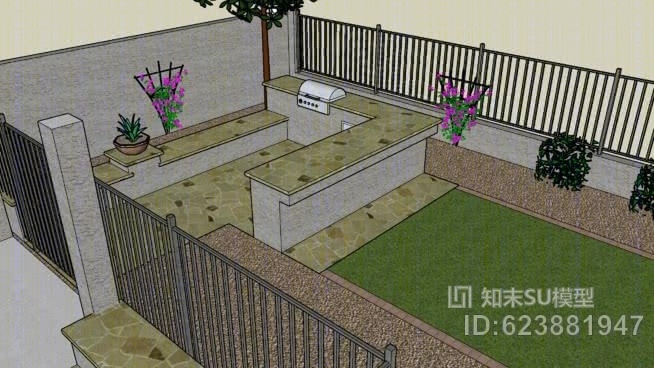 Barton的后院SU模型下载【ID:623881947】