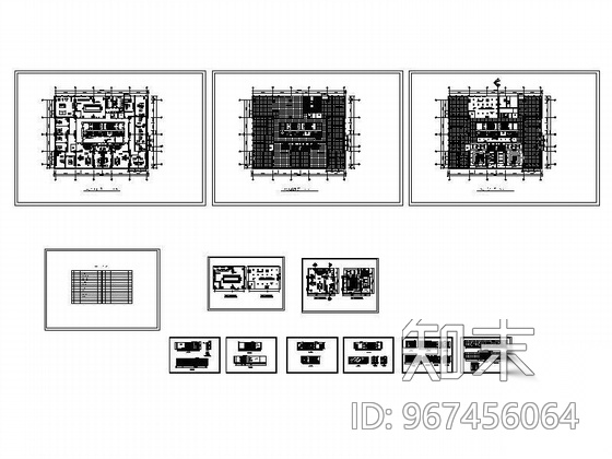 某金融大厦办公层装饰图施工图下载【ID:967456064】