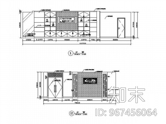 某金融大厦办公层装饰图施工图下载【ID:967456064】