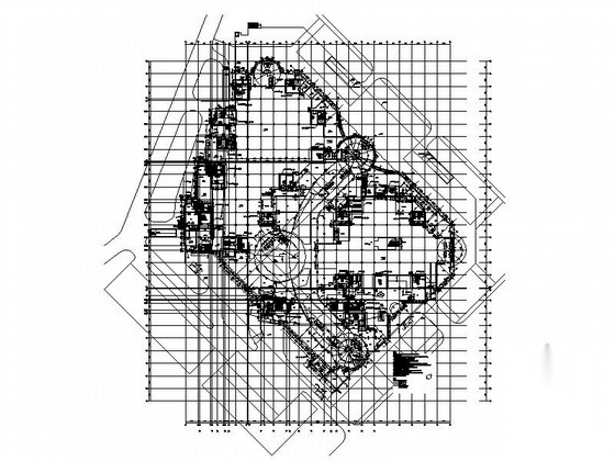 [山东]某二十二层商住楼建筑施工图cad施工图下载【ID:166546183】