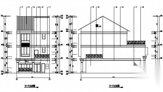 [东莞市]碧水天源D型三层别墅建筑施工图施工图下载【ID:149905139】