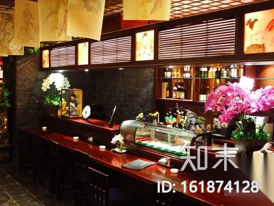 [浙江]高档五星级酒店日本料理餐厅室内设计施工图（含实...cad施工图下载【ID:161874128】