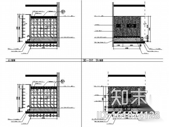 [浙江]高档五星级酒店日本料理餐厅室内设计施工图（含实...cad施工图下载【ID:161874128】