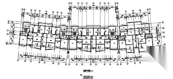 某七层住宅楼建筑方案图cad施工图下载【ID:149851121】