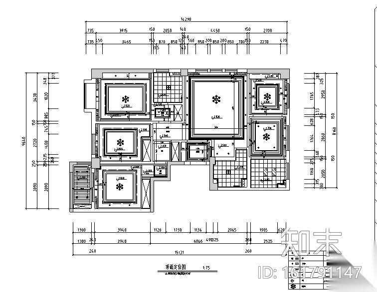 欧式风格陈生住宅别墅设计施工图（附效果图+软装配置）cad施工图下载【ID:161791147】