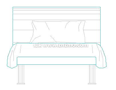 床头柜cad施工图下载【ID:180288167】