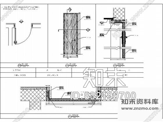 图块/节点某酒店卫生间单扇门详图cad施工图下载【ID:832190700】