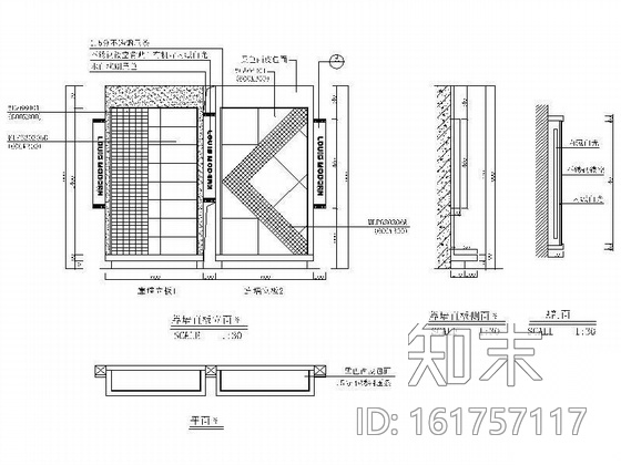 路易摩登陶瓷专卖店设计图cad施工图下载【ID:161757117】