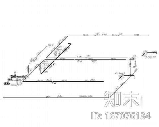 [河北]食品厂污水处理改造工程施工图cad施工图下载【ID:167076134】