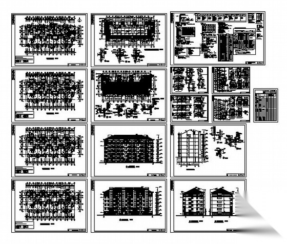 温州某小区六层住宅楼建筑施工图(2#楼)cad施工图下载【ID:149844123】