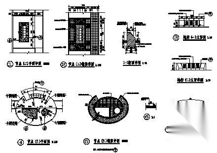 两种小广场施工详图全套cad施工图下载【ID:161055180】