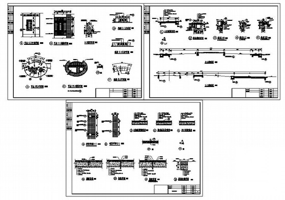两种小广场施工详图全套cad施工图下载【ID:161055180】