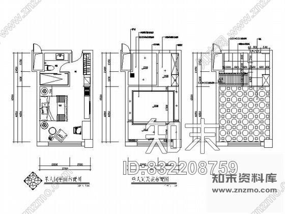 图块/节点藏族酒店单人客房详图cad施工图下载【ID:832208759】