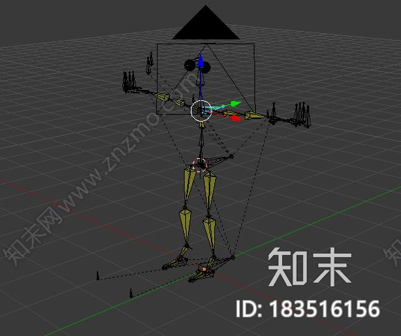 人体绑骨CG模型下载【ID:183516156】