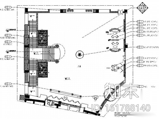 [浙江]综合假日高档四星级酒店大堂装修施工图（含效果）cad施工图下载【ID:161788140】