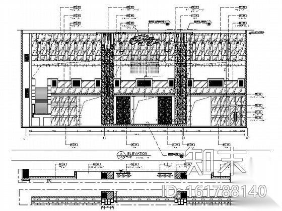 [浙江]综合假日高档四星级酒店大堂装修施工图（含效果）cad施工图下载【ID:161788140】