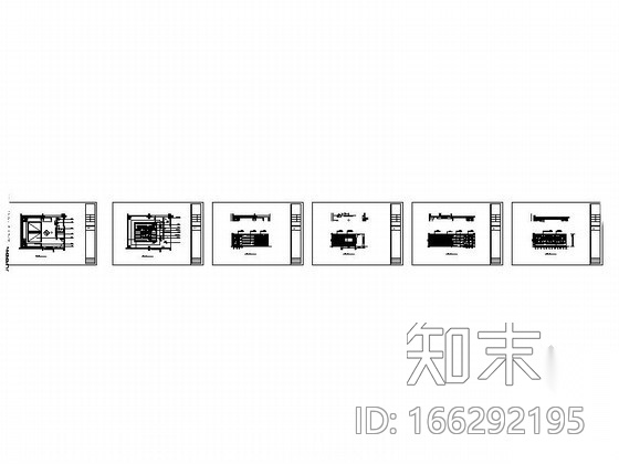 小型包房室内装修图cad施工图下载【ID:166292195】