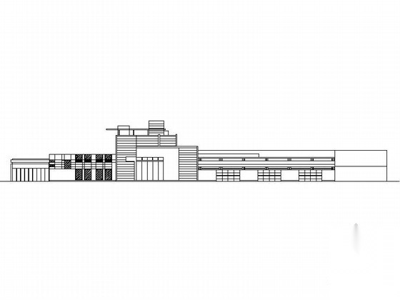 [北京]某三层科普展览馆建筑施工图（含效果图）cad施工图下载【ID:166227121】