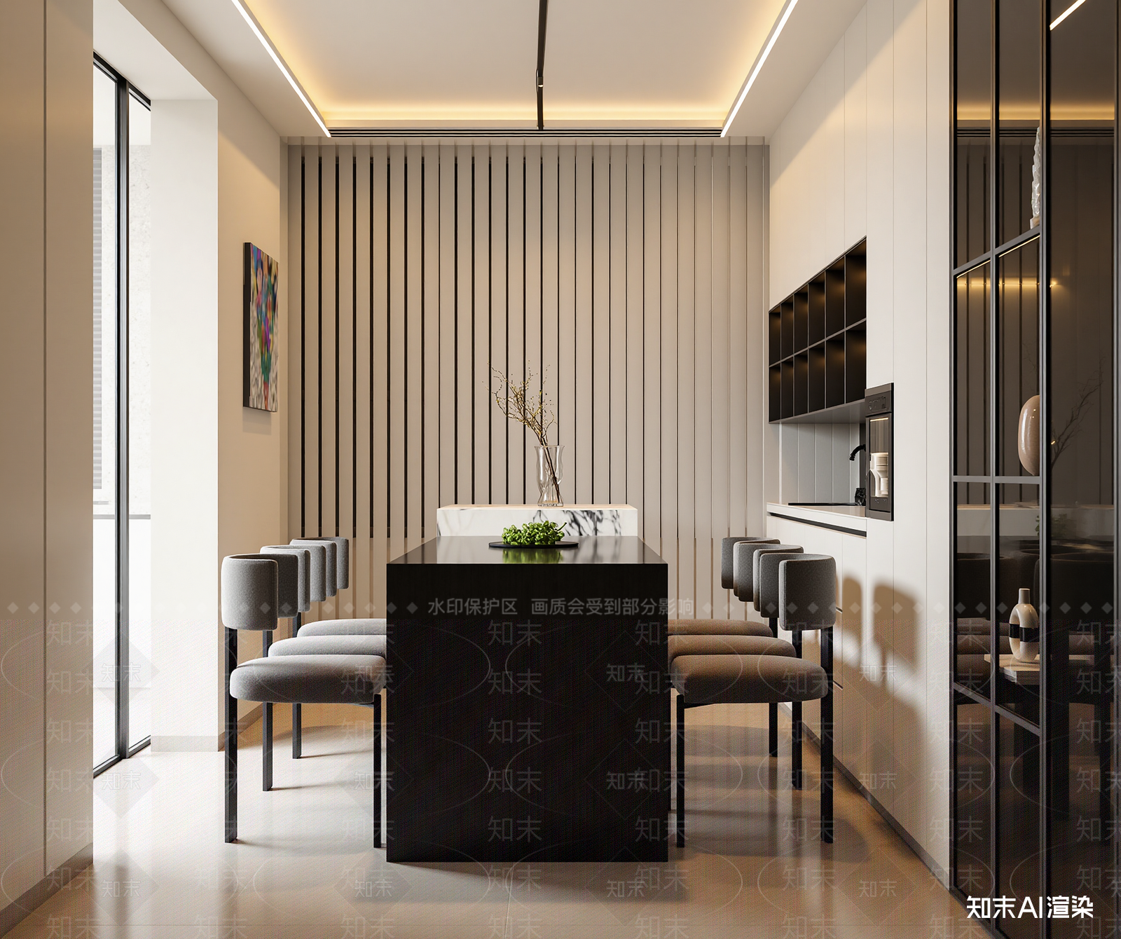 现代咖啡厅3D模型下载【ID:1214375264】