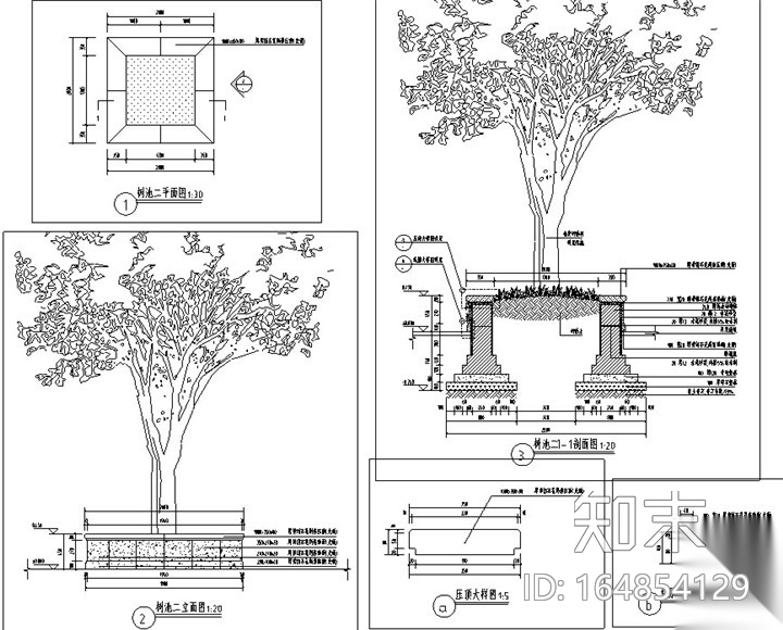 [浙江]省重点中学迁建景观项目施工图cad施工图下载【ID:164854129】