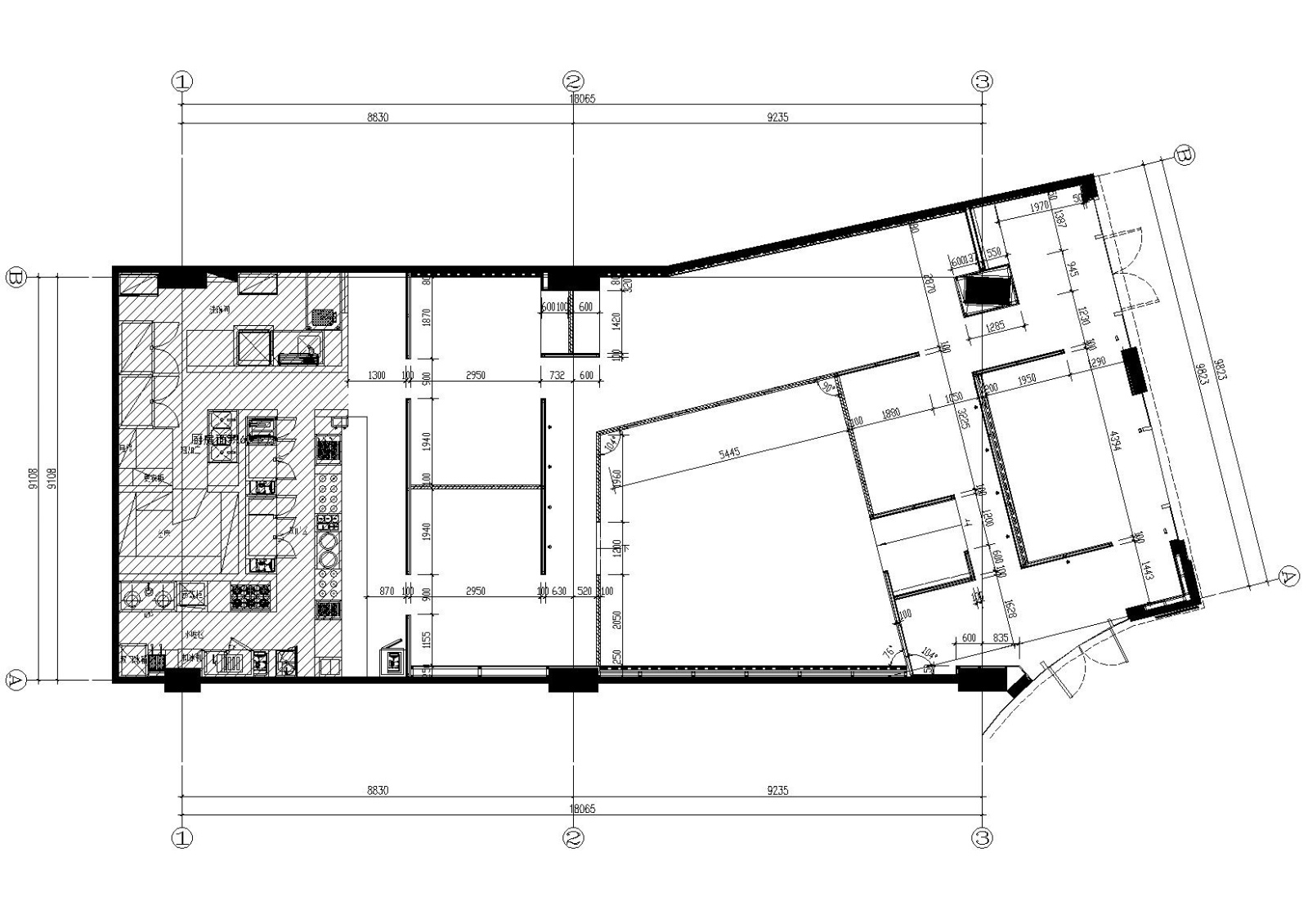 [上海]味千拉面西郊百联店施工图+效果图cad施工图下载【ID:160707198】