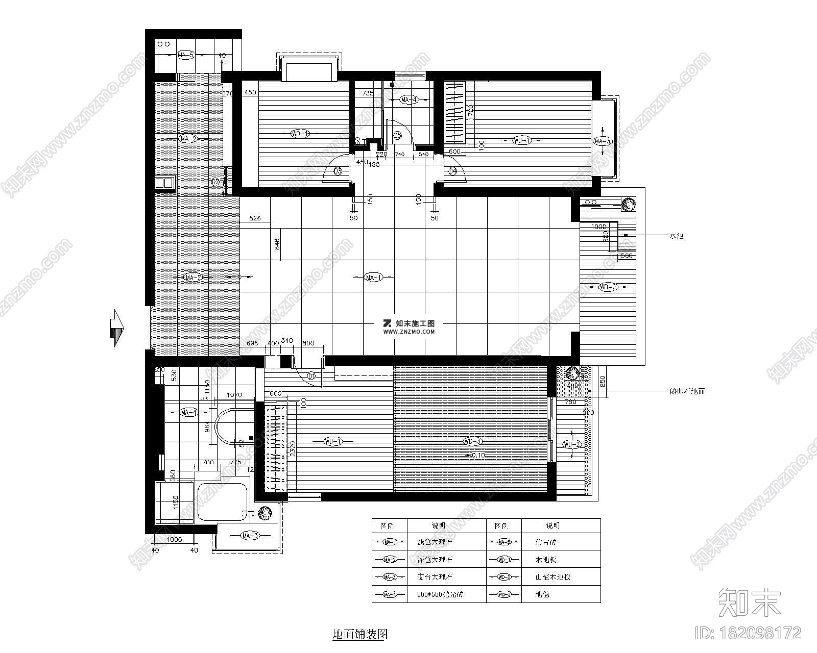 深圳福田云顶翠峰岑先生私宅CAD施工图套图，别墅CAD建筑图纸下载施工图下载【ID:182098172】