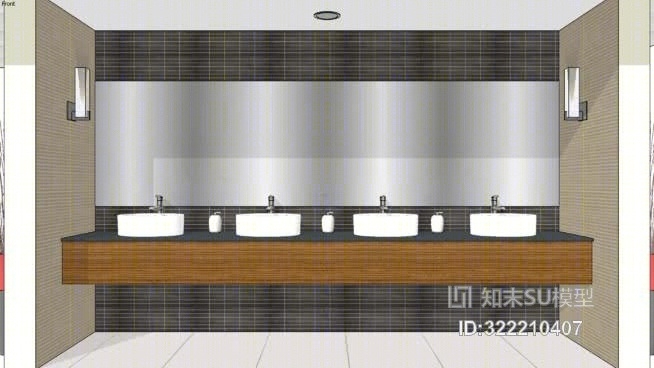 现代马桶SU模型下载【ID:322210407】