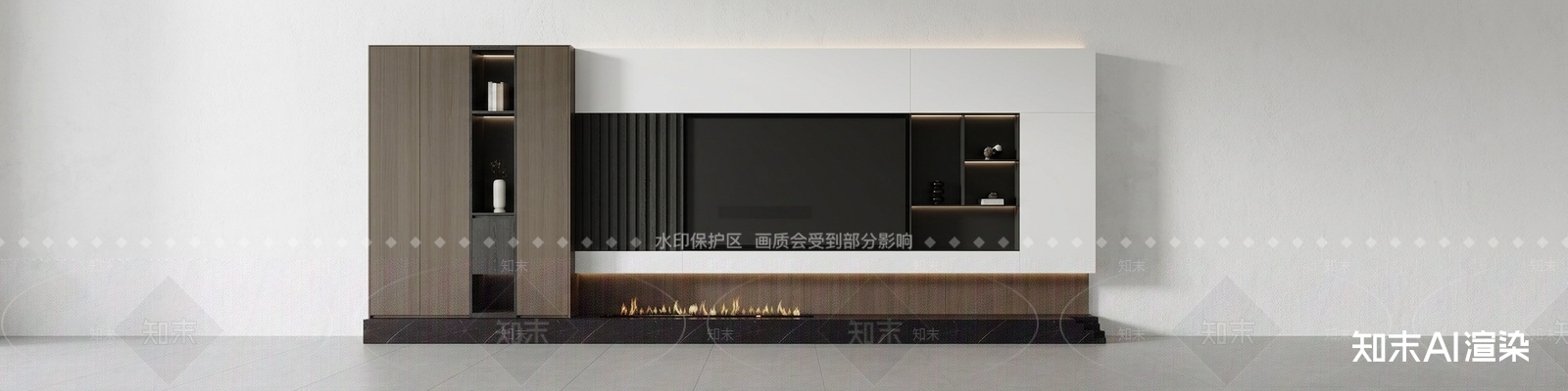 电视背景储物柜电视柜3D模型下载【ID:1227352439】