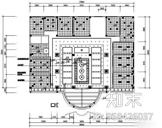 某四层办公楼CAD装修图cad施工图下载【ID:968426037】