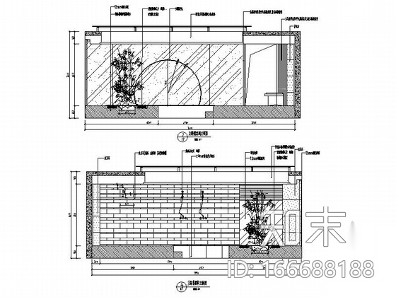 [北京]典雅大气新中式意蕴贵宾接待套房施工图（含汇报文...cad施工图下载【ID:166688188】