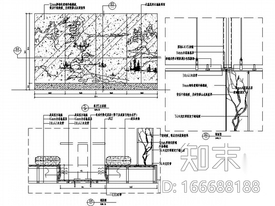 [北京]典雅大气新中式意蕴贵宾接待套房施工图（含汇报文...cad施工图下载【ID:166688188】