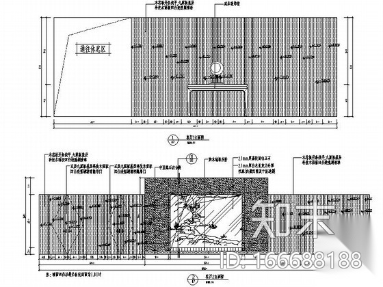 [北京]典雅大气新中式意蕴贵宾接待套房施工图（含汇报文...cad施工图下载【ID:166688188】