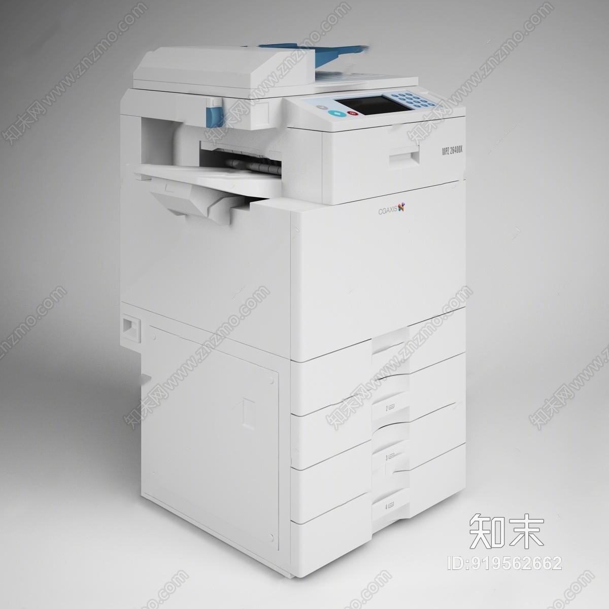 现代复印机3D模型下载【ID:919562662】
