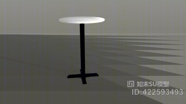 吧台黑底白顶30’SU模型下载【ID:422593493】