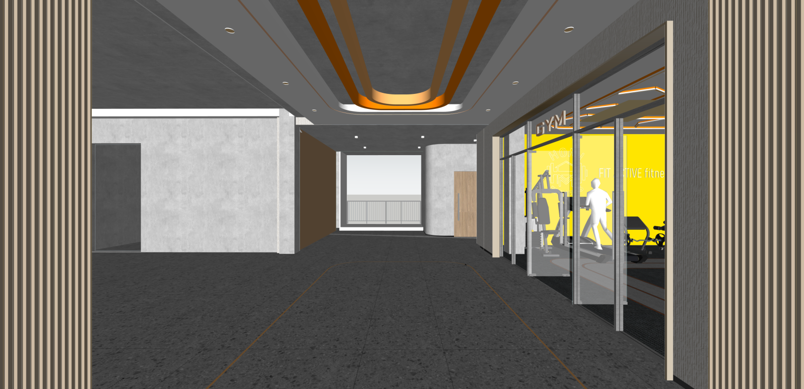 现代其他休闲娱乐空间SU模型下载【ID:1215990936】