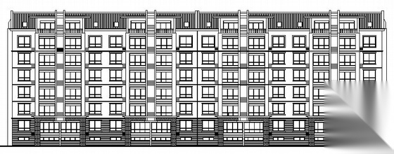 [青岛]某六层廉租房工程建筑方案图cad施工图下载【ID:149843146】