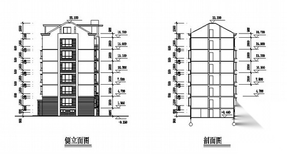 [青岛]某六层廉租房工程建筑方案图cad施工图下载【ID:149843146】