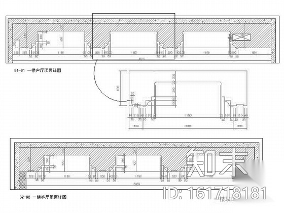 [江苏]风景区华丽高雅奢华黑白新古典联体别墅室内装修设...cad施工图下载【ID:161718181】