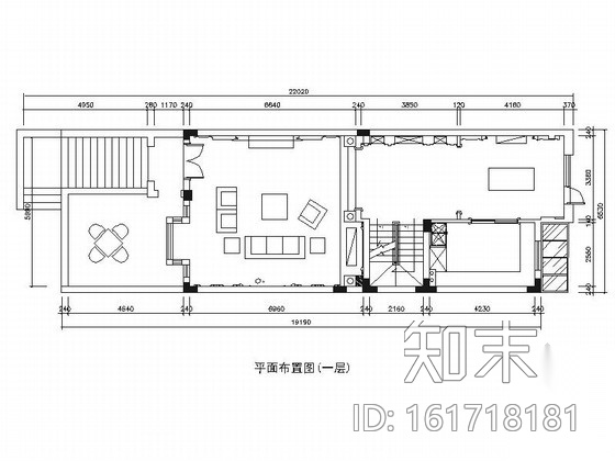 [江苏]风景区华丽高雅奢华黑白新古典联体别墅室内装修设...cad施工图下载【ID:161718181】