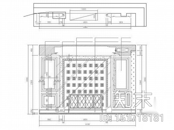 [江苏]风景区华丽高雅奢华黑白新古典联体别墅室内装修设...cad施工图下载【ID:161718181】