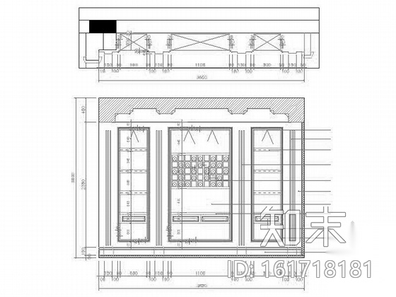 [江苏]风景区华丽高雅奢华黑白新古典联体别墅室内装修设...cad施工图下载【ID:161718181】