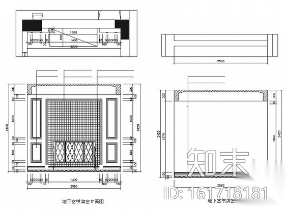 [江苏]风景区华丽高雅奢华黑白新古典联体别墅室内装修设...cad施工图下载【ID:161718181】